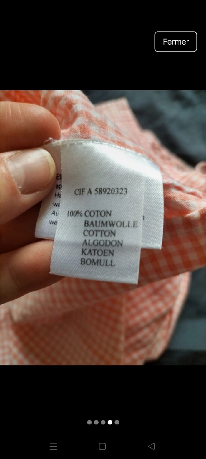 Robe rose et blanche 12 mois - photo numéro 4