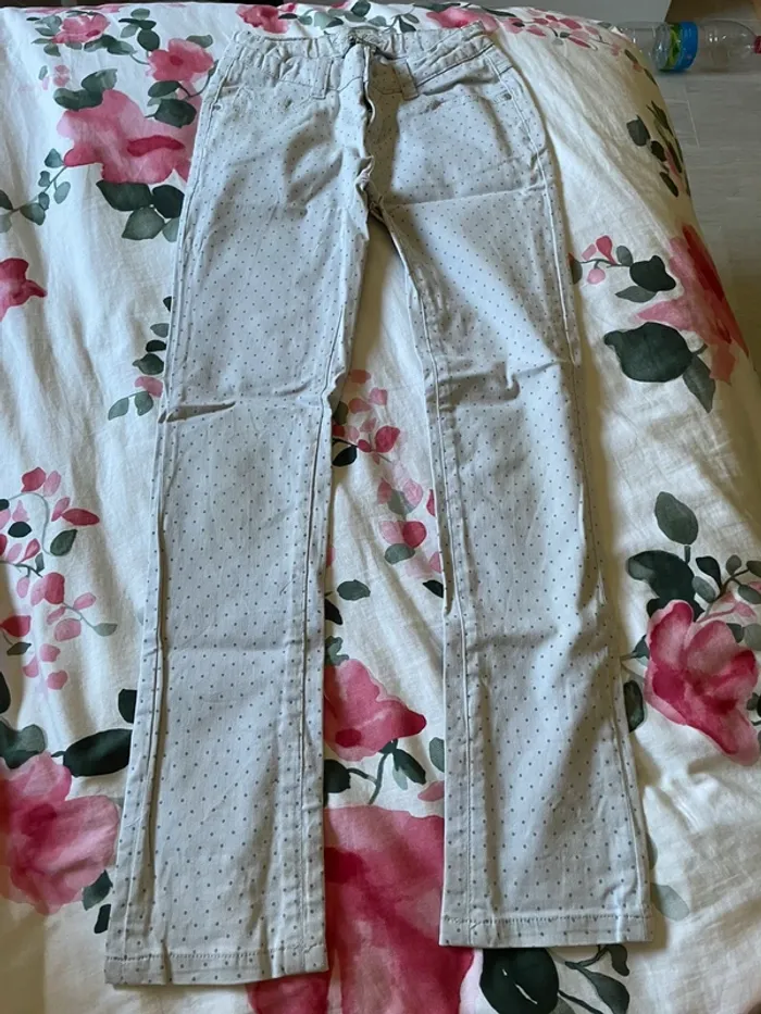 Jean slim à pois Cyrillus
