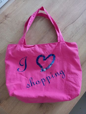 Sac shopping rose. 