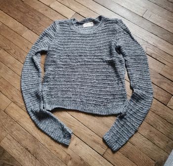 Pull gris paillette Hollister taille S