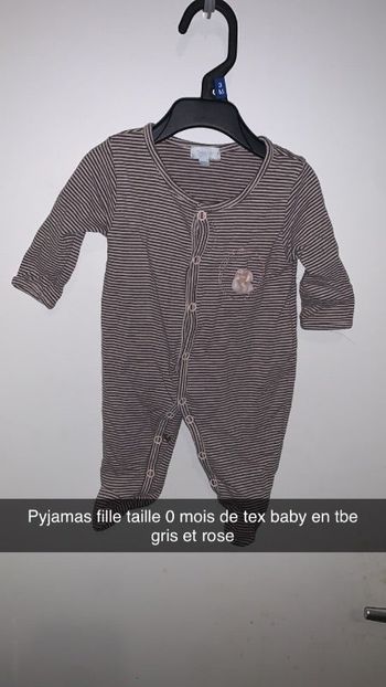 Pyjamas fille taille 0 mois