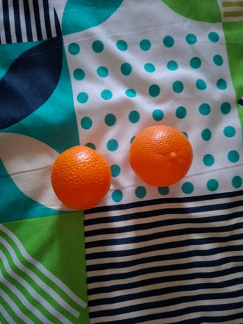 Lot orange x2 pour dînette 