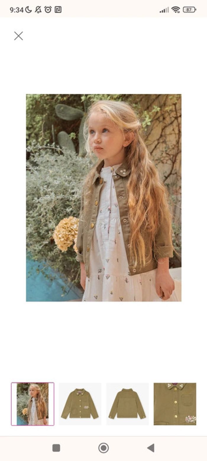 Magnifique veste kaki