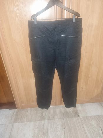 Pantalon noir en lin ikks