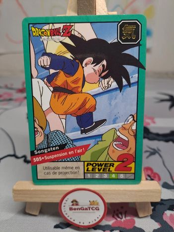 Carte Songoten 505 Suspension en l'air ! Dragon Ball Z Cardass Bandai 1996 Le Grand Combat Fr
