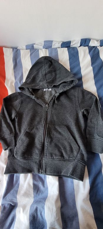 Sweat zippé à capuche