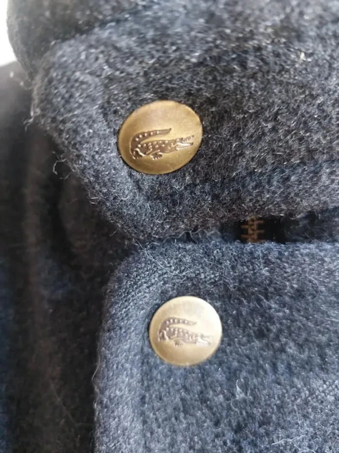 Veste vintage grise avec boutons dorés - photo numéro 5