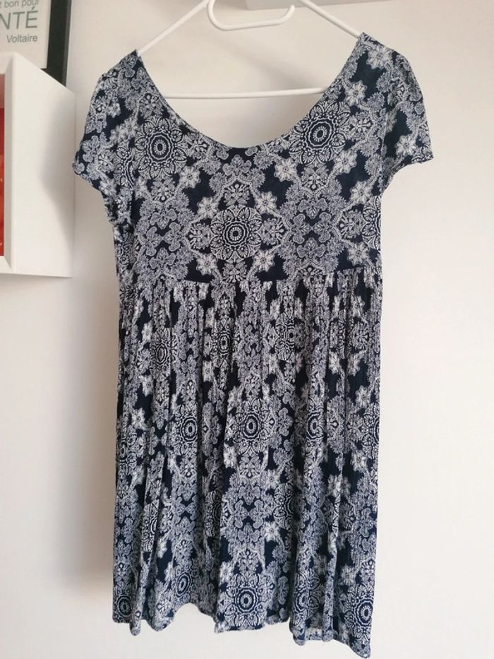 Robe de plage boutonnée bleue Jennyfer taille 36 - photo numéro 5