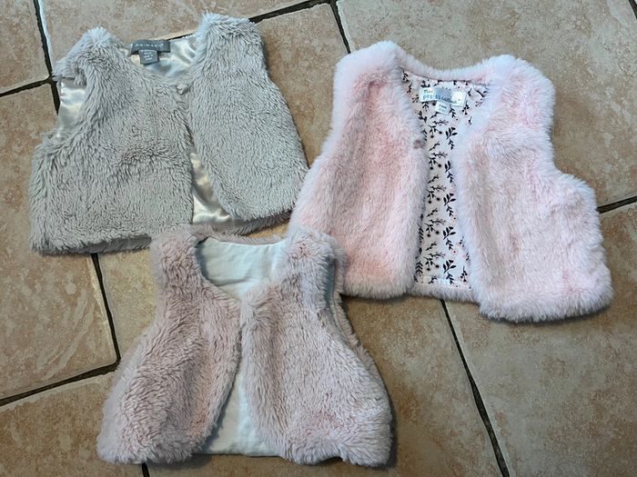 Lot gilet fourrure
