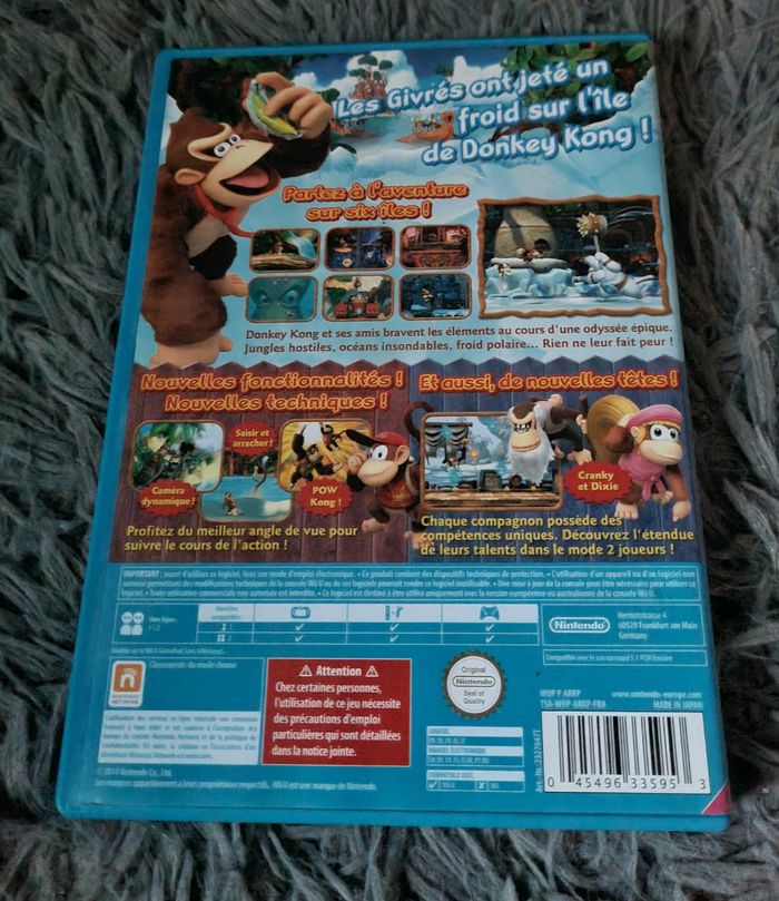 Boîte vide de jeu Donkey Kong Country Tropical Freeze - photo numéro 3
