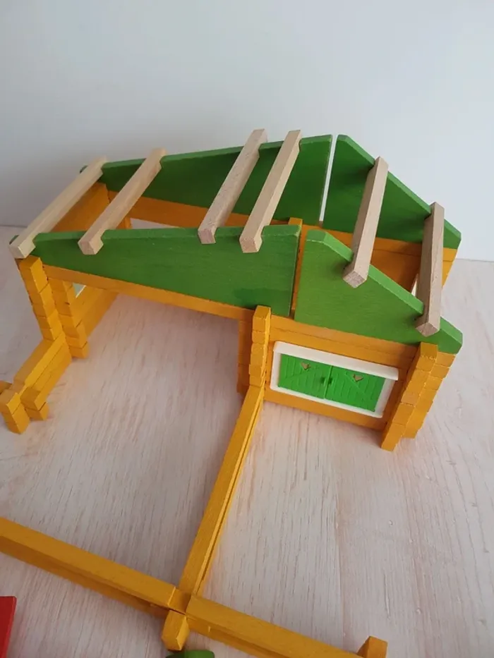 Jeu de construction La jolie ferme en bois Jeujura - photo numéro 13