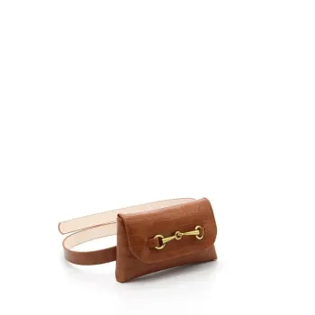 Sac ceinture marron clair