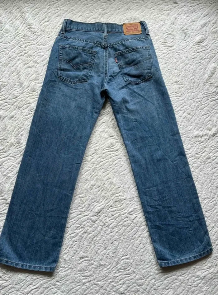 Jean Levi’s femme 550 Relaxed Fit W27 L27 S/36 bleu large ample mi taille - taille haute - photo numéro 11