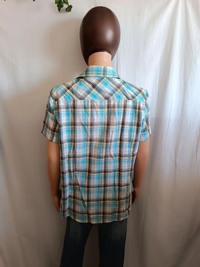 Chemisette / Chemise à manches courtes à carreaux T. 40 Canda 💮 65% Polyester 35% Coton - photo numéro 6