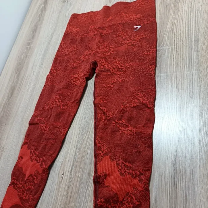 Legging gymshark femme L orangé camouflage - photo numéro 2
