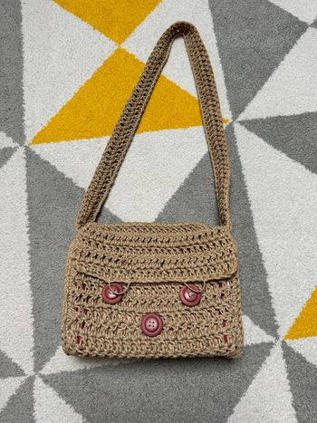 Sac à bandoulière en maille vintage