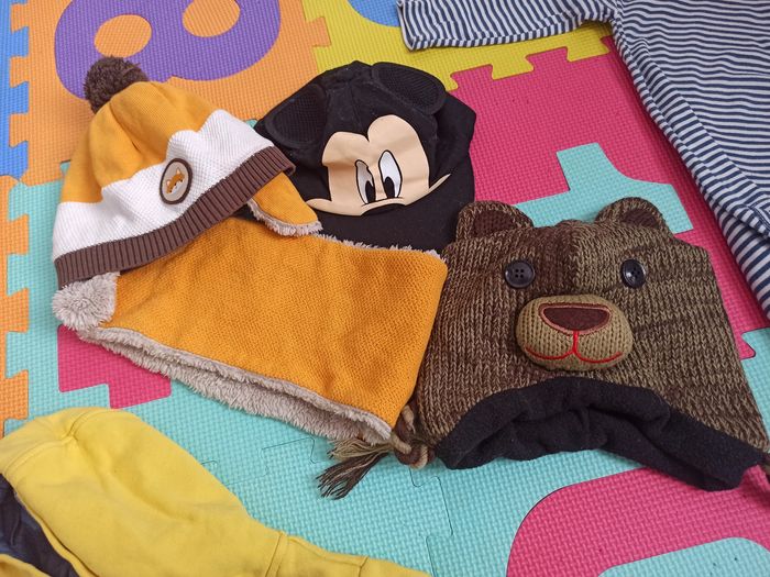 Lot 8 pièces salopette gilet veste bonnet 12 mois bodie - photo numéro 5