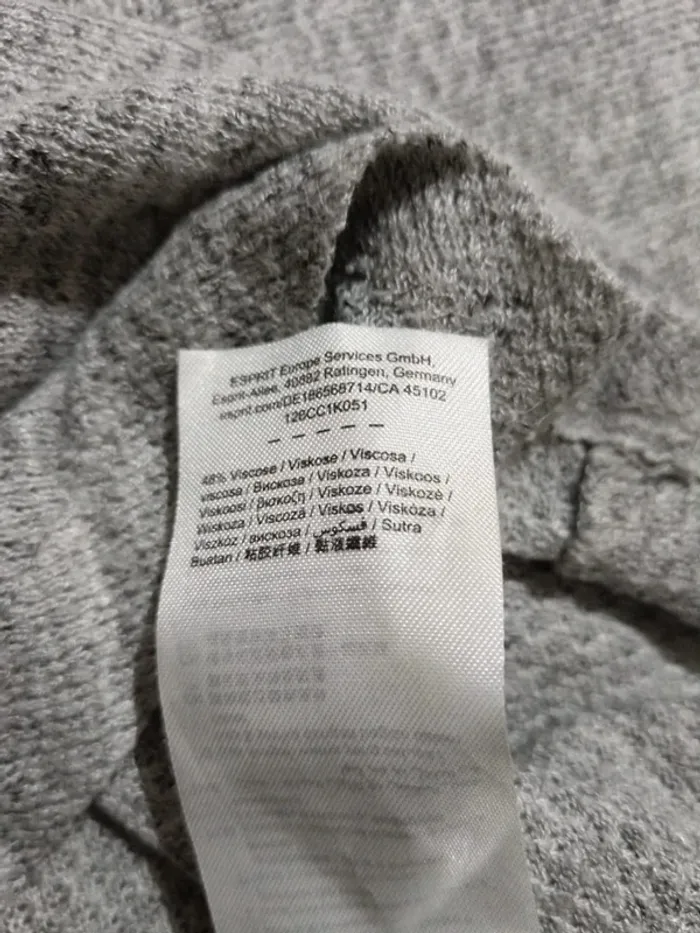 C62 pull gris esprit XS - photo numéro 5