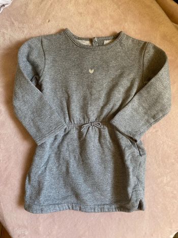 Robe kiabi grise 36 mois
