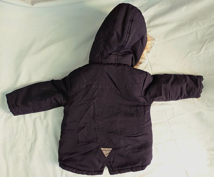 Lot parka bleu marine 18 mois et veste bleu ciel 92 cm - photo numéro 8