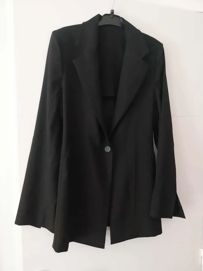 Veste noire mi longue T38