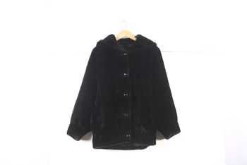 Ravissant blouson vintage 80's en fausse fourrure (#240072)