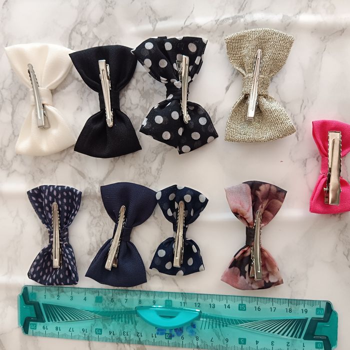 Barrettes cheveux nœud papillon