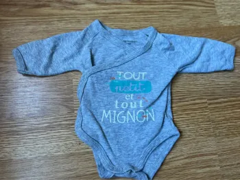 Bodie manches longues - taille naissance - kiabi