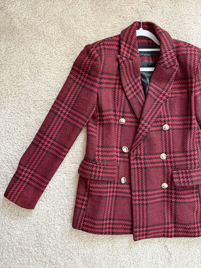 Veste blazer rouge bordeaux - photo numéro 3