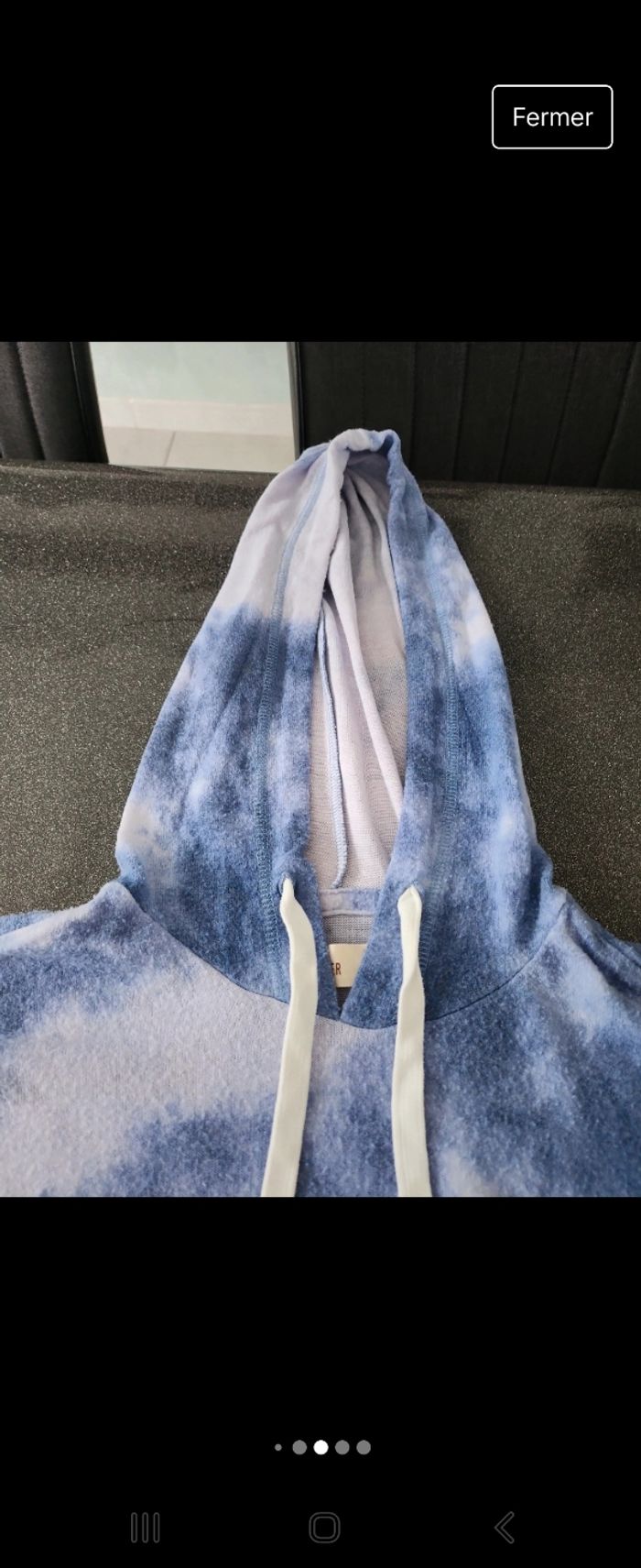 Sweat bleu et blanc Hollister - photo numéro 5