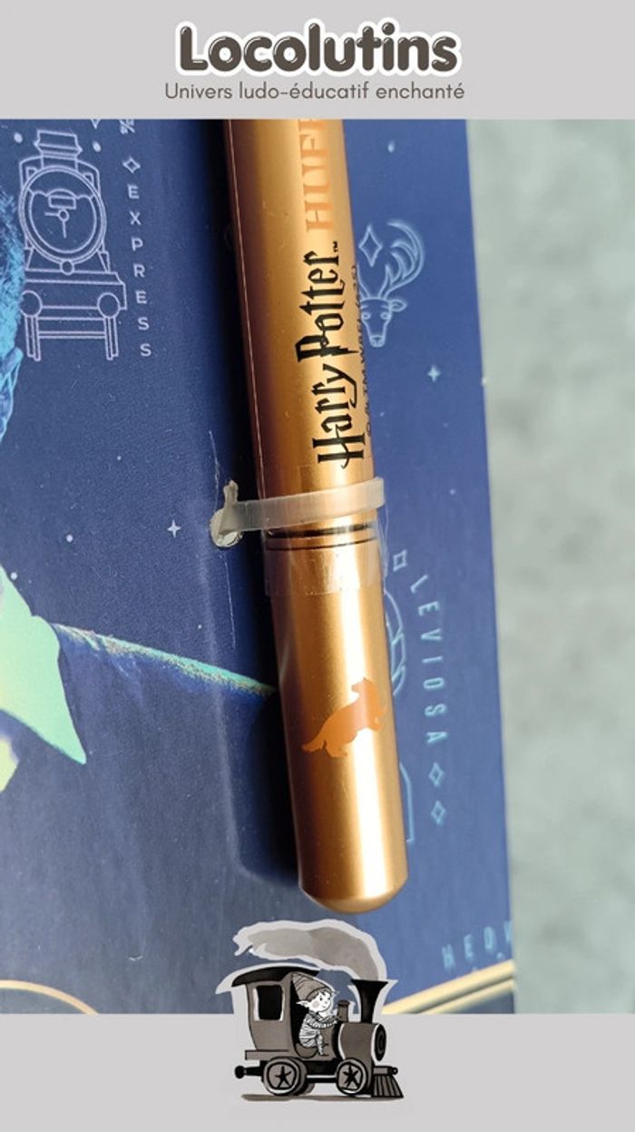🚂 Stylo gel Harry Potter – Plume dorée Poufsouffle - photo numéro 4