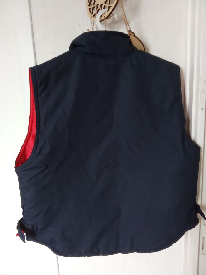 Veste sans manche équitation marine, rouge Decathlon 6 ans, sport, mixte, cheval - photo numéro 2