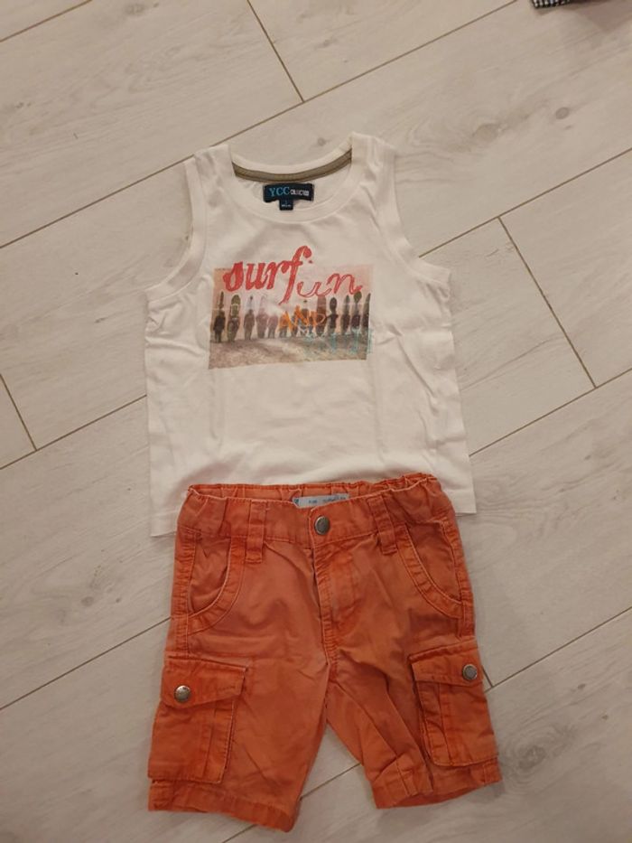 Short + t-shirt 3 ans