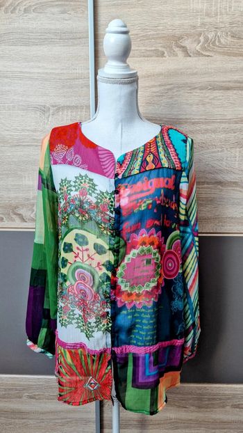 Tunique chemise transparente.