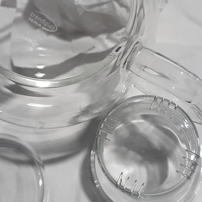 Théière en verre, infuseur, couvercle - photo numéro 3