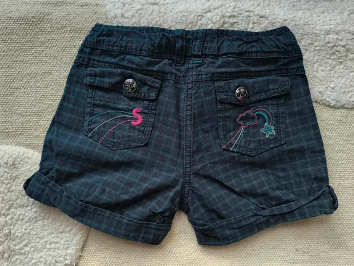 Short vert à carreaux Sergent Major – Taille 4 ans 👧 - photo numéro 2