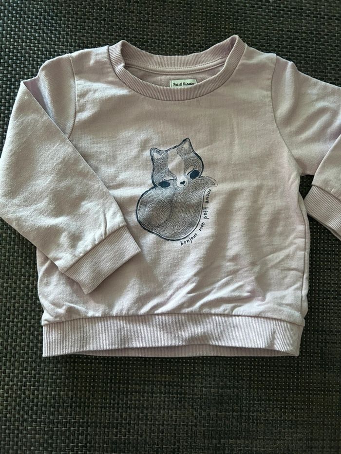 Pull petite fille lila 🦊