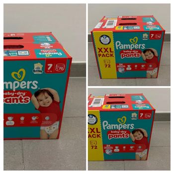 216 couches Pampers baby dry t7