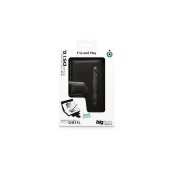 Housse Nintendo DSi XL Flip & Play Bigben – Étui avec Stylet | Noir | Neuf