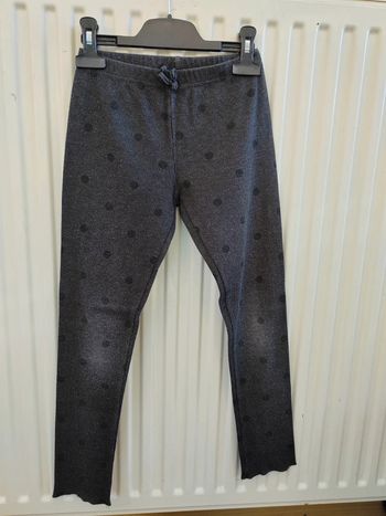 👖Legging gris à pois noir 10ans Kiabi