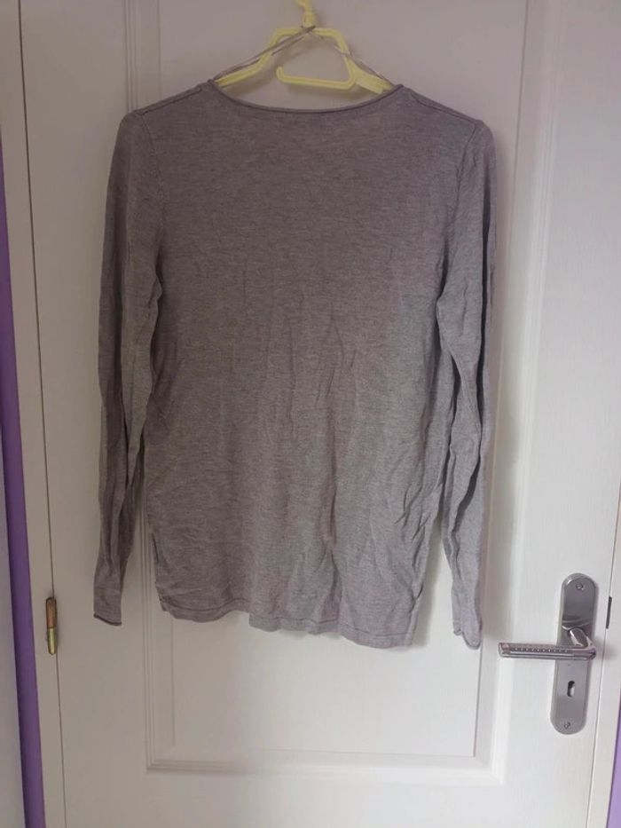 Pull taupe - photo numéro 2