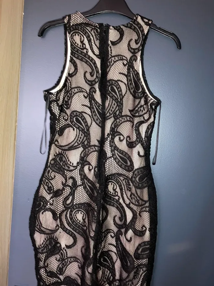 Robe mango noir en dentelle cs - photo numéro 4