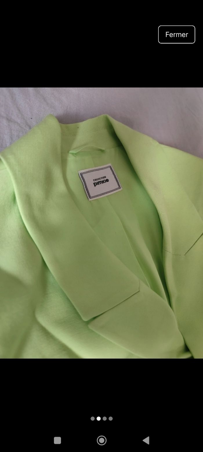 Veste vert pomme - photo numéro 2