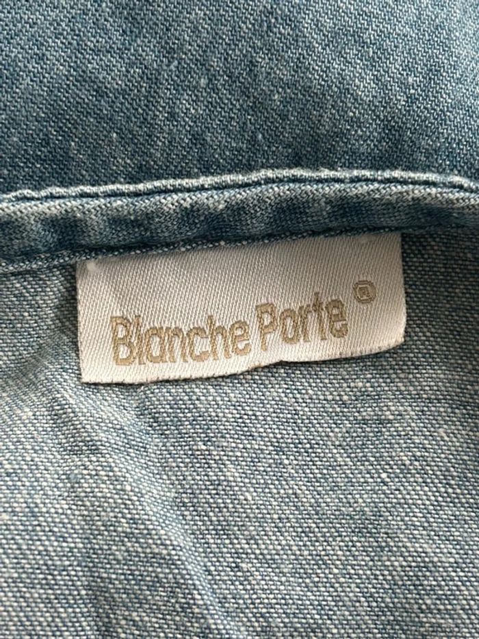 blouse manches courtes Blanche Porte taille 42 - photo numéro 5