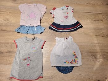 4 robes 6 mois fille