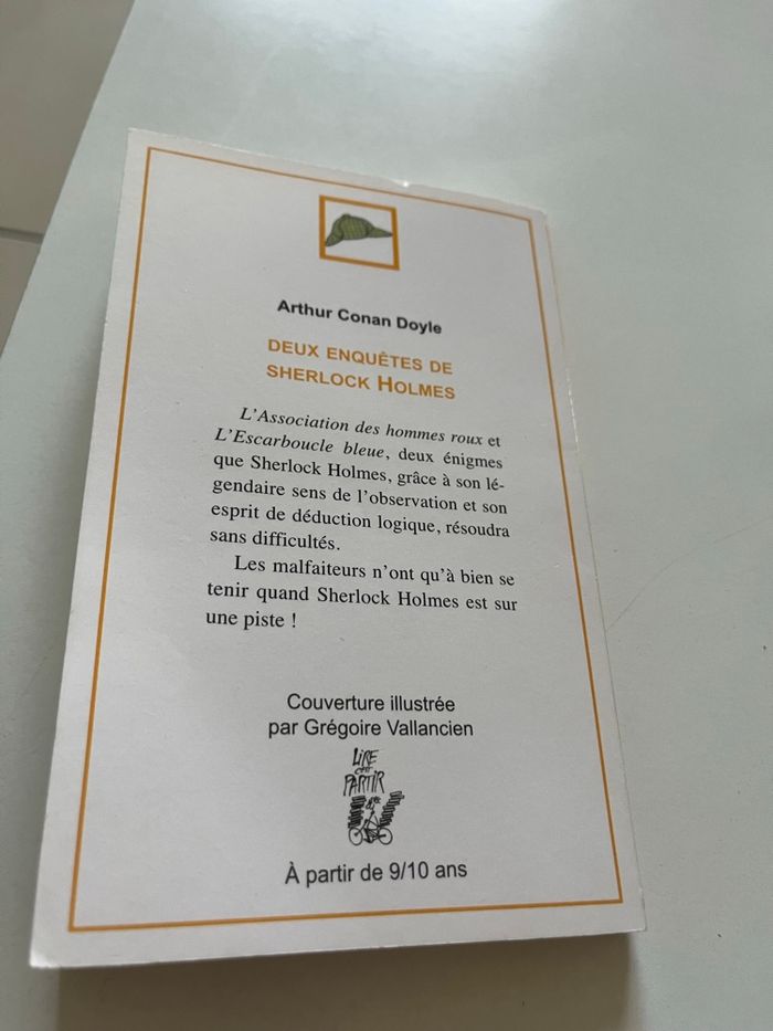 Livre de poche Sherlock Holmes