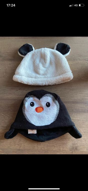 Lot de 2 bonnets