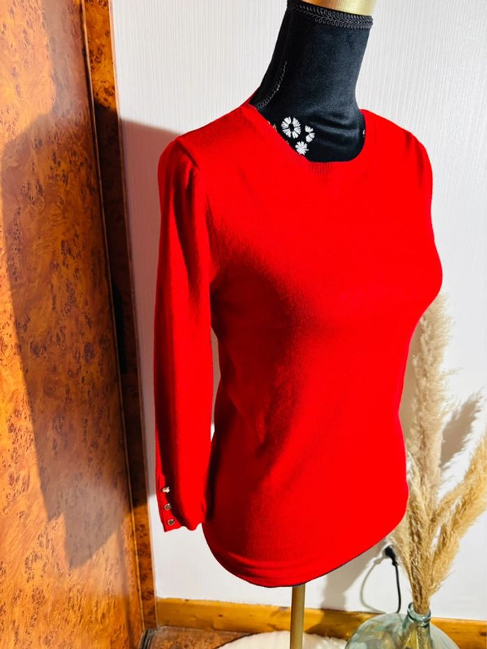 Pull rouge Stradivarius - Taille S #pullstradivarius - photo numéro 2