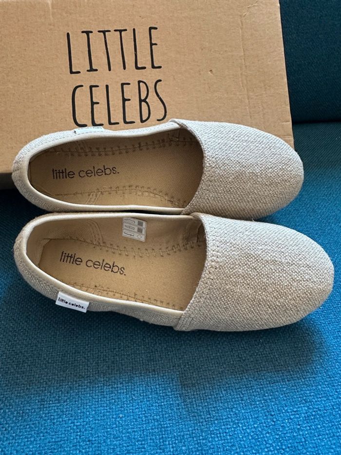 Chaussons Little Celebs gris beige 32