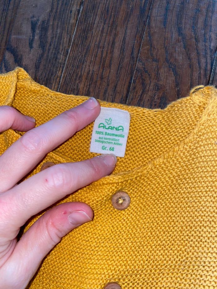 Gilet coton Alana  Taille 68 cm (taille grand) - photo numéro 3